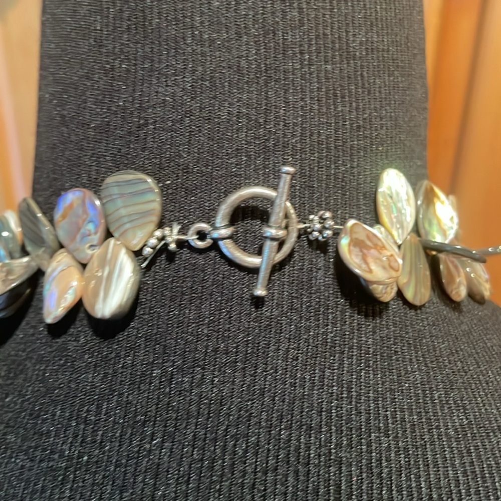 Elegant Multicolor Shell Colored Statement Neckla… - image 3